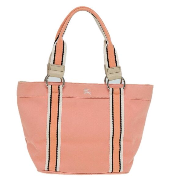 Burberry Blue Label Pink Canvas Tote Bag (Pre-Owned) - Picture 1 of 16